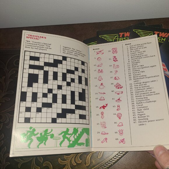 Lot of 5 TWA Airshow Vintage 1986 Activity Books Flying Memorabilia - Picture 11 of 13